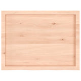Table Top 80x60x cm Untreated Solid Wood Oak 3156298