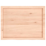 Table Top 80x60x cm Untreated Solid Wood Oak 3156298