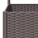 Garden Planter with Trellis Brown 120x120x136 cm PP 318267