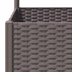ZNTS Garden Planter with Trellis Brown 40x40x136 cm PP 318259