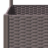 ZNTS Garden Planter with Trellis Brown 40x40x136 cm PP 318259