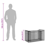 Gabion Raised Bed Silver 42033296
