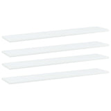 805378 Bookshelf Boards 4 pcs White 100x20x1,5 cm Engineered Wood