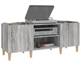 Record Cabinet Grey Sonoma 121x38x48 cm Engineered Wood 831931