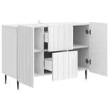 Sideboard High Gloss White 89 x 34.5 x 62 cm Engineered Wood 894429