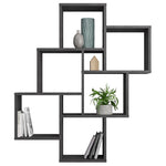 ZNTS FMD Wall-mounted Shelf with 8 Compartments Matera 429425