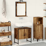 Bathroom Furniture Set with Storage 2 pcs Brown 60 x 33 x 60 cm 3334327