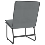 Lounge Chair Grey 54x75x76 cm Faux Leather 351333