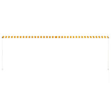 Retractable Awning 400x150 cm Yellow and White 143757