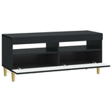 LED TV Cabinet Black Engineered Wood 897206