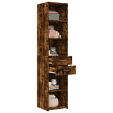 Highboard Smoked Oak 40x42.5x185 cm Engineered Wood 3281445