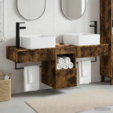 Bathroom Cabinet Set 3 pcs Smoked Oak 53 x 35 x 39 cm 3405612