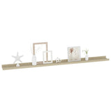 Wall Shelves 4 pcs Sonoma Oak 115x9x3 cm 326688