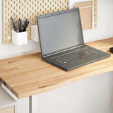 Desk Top Untreated 120x50x2.5 cm Solid Wood Oak Rectangular 4009009