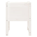Planters 2 pcs White 40x40x52.5 cm Solid Wood Pine 822110