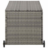 Garden Storage Box Light Grey 120x65x61 cm Poly Rattan 310090