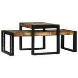 Coffee Table 2 pcs Multicolour Solid reclaimed wood 4104723