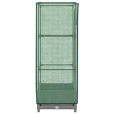 Raised Bed with Greenhouse Cover Rattan Look 40x40x123 cm 4015851