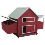 ZNTS Chicken Coop Red 157x97x110 cm Wood 170857