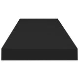 Floating Wall Shelves 4 pcs Black 90x23.5x3.8 cm MDF 323840