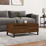 Coffee Table Brown Oak 90x50x36.5 cm Engineered Wood 830819