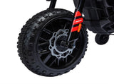 12V Aprilia Licensed Kids Motorbike with Training Wheels, Spring Suspension, LED Headlight, USB, T3398P348446