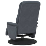 Massage Recliner Chair Dark Grey 91 x 71 x 105 cm Velvet 42018599
