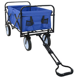 Folding Hand Trolley Manual Blue 94 x 53 x 99 cm Oxford Cloth 42020662