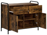 Sideboard Smoked Oak 73 x 33 x 81 cm Engineered Wood 8013832