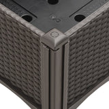 Garden Planter with Legs Brown 80x40x42 cm PP 367895