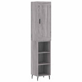 Highboard Grey Sonoma 34.5x34x180 cm Engineered Wood 3200343