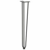 ZNTS Hairpin Table Legs 4 pcs Anthracite 72 cm Solid Steel 4012446