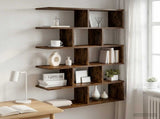 Wall Shelf Smoked Oak 70 x 20 x 100 cm Engineered Wood 8012152