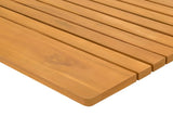 Bath Mat Plain Brown 81 x 50 cm Solid Acacia Wood 42025264