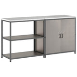Kitchen Storage Set HATTEM 2 pcs Rusty Steel 3392658
