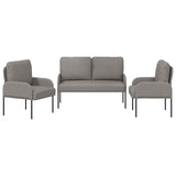 Sofa Sets with Cushion 3 pcs Taupe 115 x 56 x 80 cm Plywood 3406213