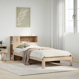 Bookcase Bed without Mattress 90x200cm Solid Wood Pine 3322538