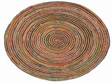 Area Rug Multicolour 210 cm Jute 42010761