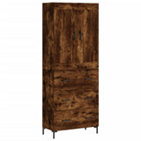 Highboard Smoked Oak 69.5x34x180 cm Engineered Wood 3199750