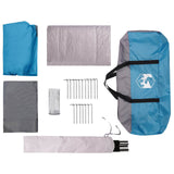 Family Tent Blue 500 x 400 x 230 cm Polyester and Steel 42028502
