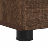 Bathroom Cabinet with Drawer Brown Oak 76.5 x 35 x 64 cm 883301
