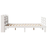 Bed Frame with Headboard without Mattress White 140x200 cm 3306854