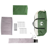Family Tent with Rainfly Water-resistant 6-Person Green 42042202