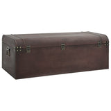 Treasure Chest with Latches Dark Brown 110x50x39.5 cm Plywood 4010550