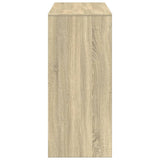 Bar Table with Shelf Sonoma Oak 124x46x103.5 cm Engineered Wood 854393