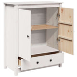 Highboard White 83x41,5x100 cm Solid Wood Pine 823515