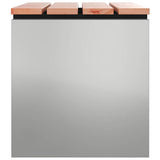 Garden Bench Silver 60 x 40 x 43 cm Galvanised steel 874896