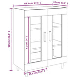 Sideboard Sonoma Oak 69.5x34x90 cm Engineered Wood 812117