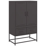 Highboard Black 68x39x111.5 cm Steel 846608