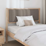 Upholstered Headboard Brown 100 cm Solid Pine Wood 879082